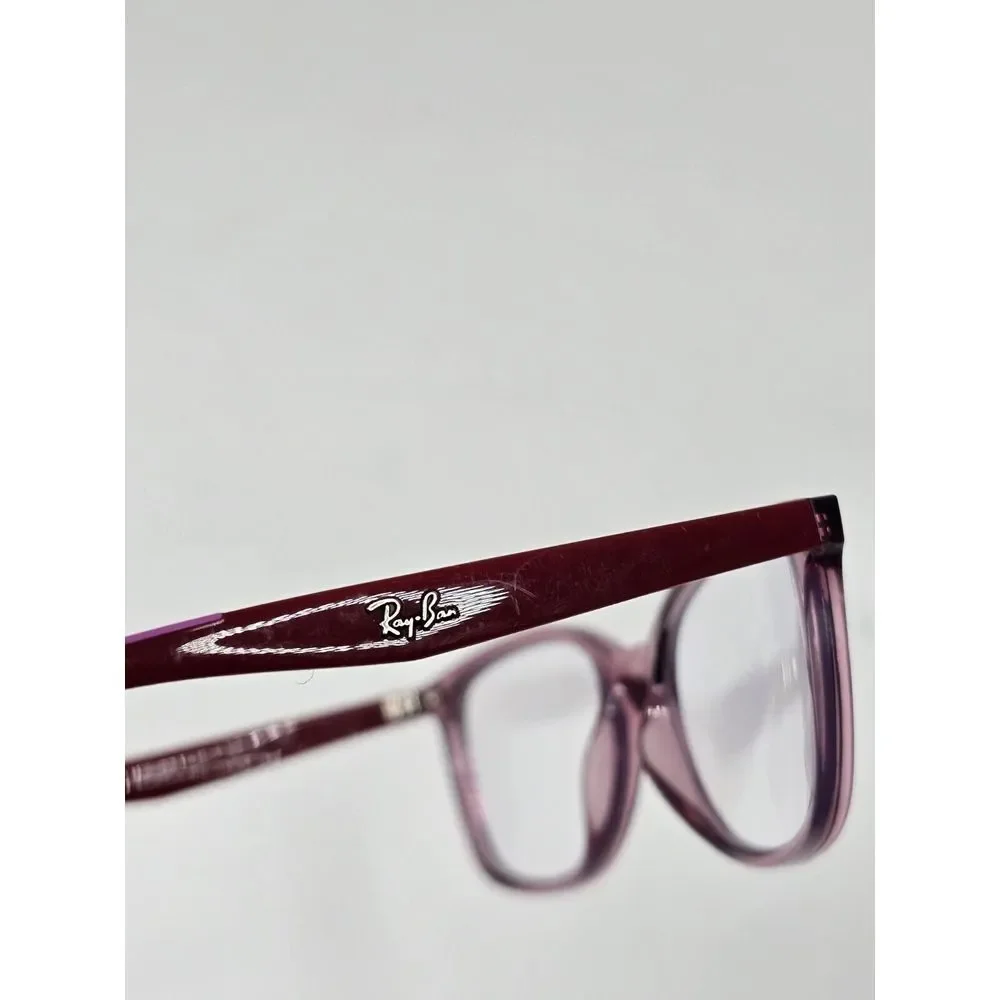 RAY-BAN Eyeglasses‎ TRANSLUCENT PINK SQUARE Glasses Frame MOD: RB1586 3777 49 16